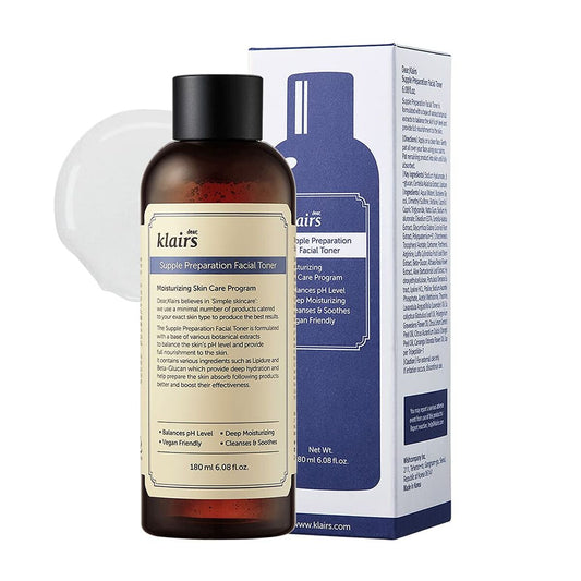 Tónico facial equilibrante Supple Preparation de Klairs – calma, hidrata y restaura el equilibrio de la piel